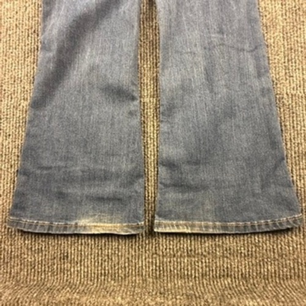 Source of Wisdom Slim Bootcut Jeans Womens 18 Blue Medium Wash Stretch Denim - Picture 5 of 15